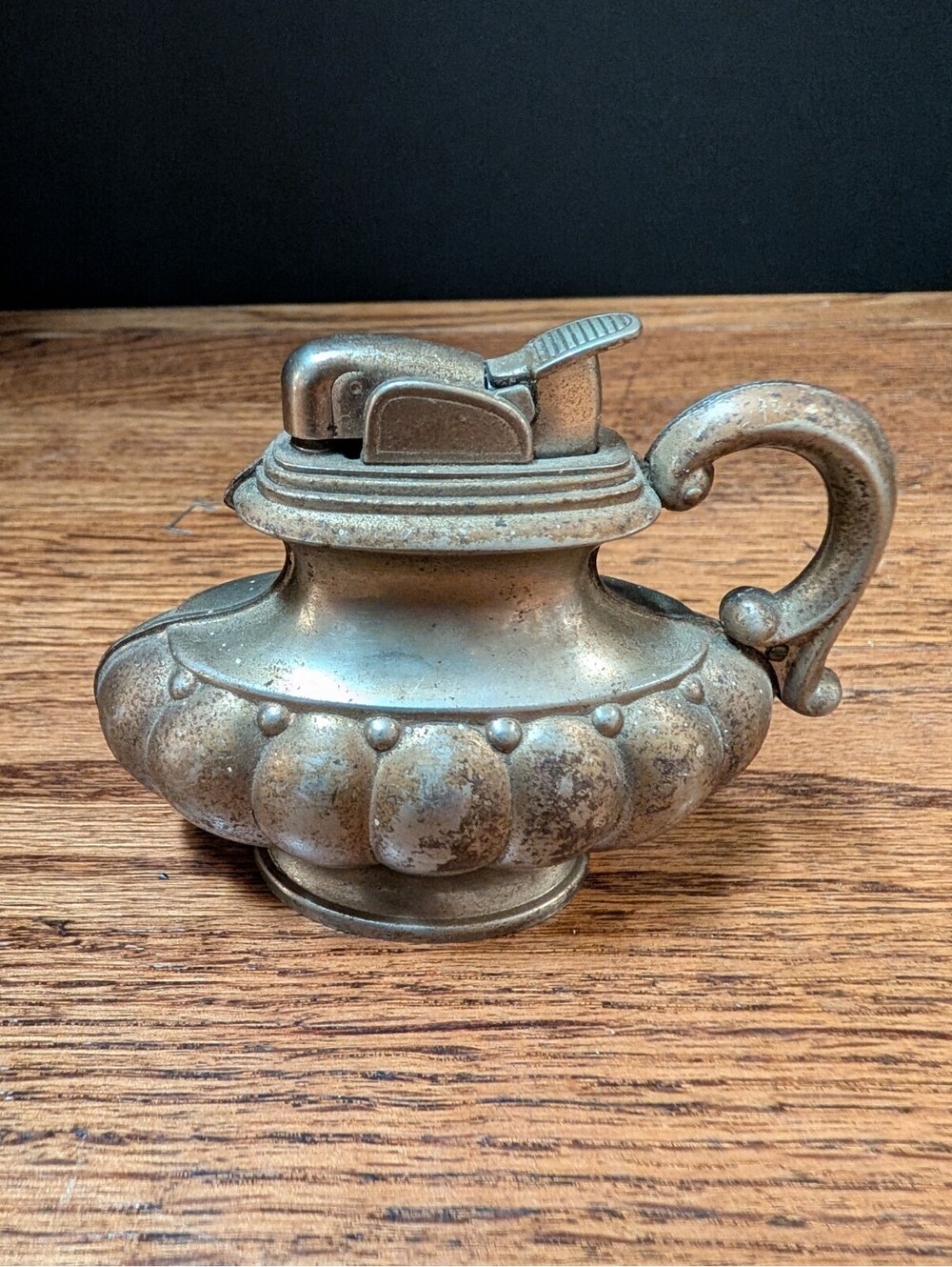 Vintage EVANS Table Lighter Tea Pot Kettle Shaped Rare Collectible